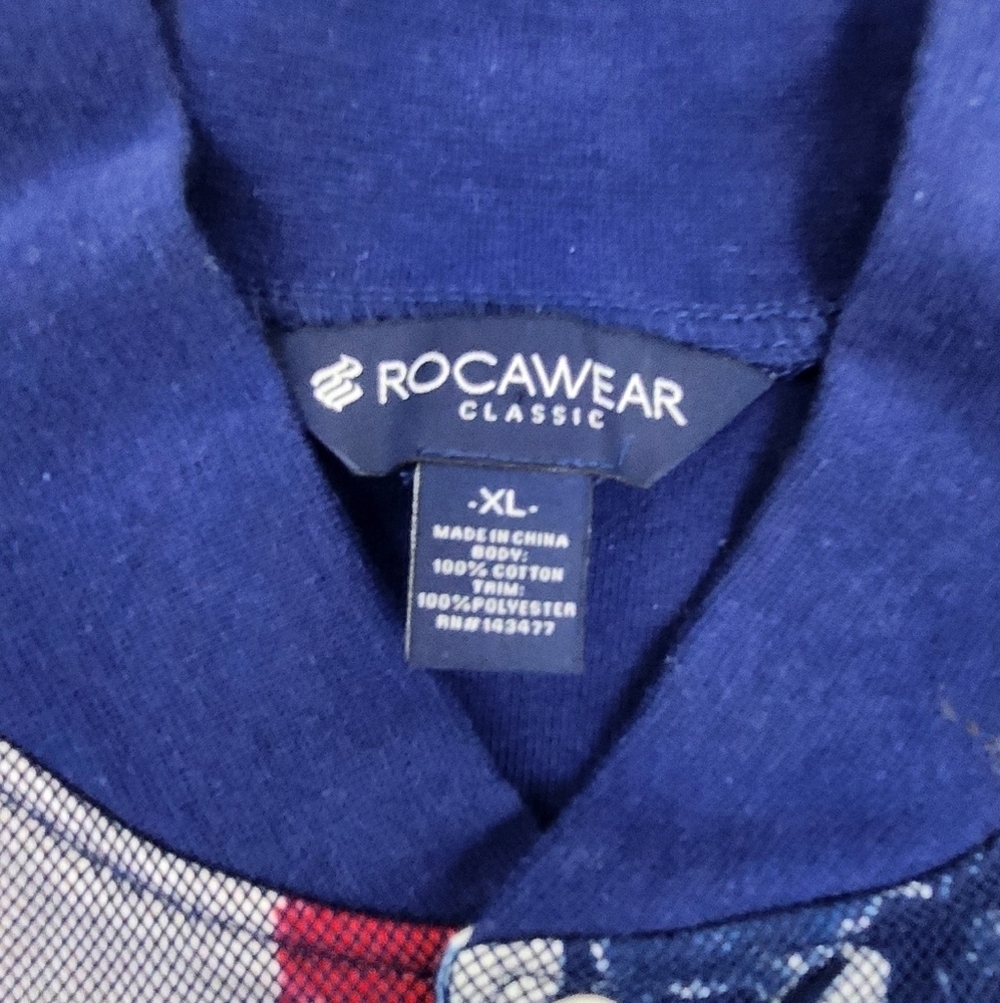 Rocawear All American Hustlers USA Flag Snap Short Sleeve Jacket XL - Picture 7 of 9